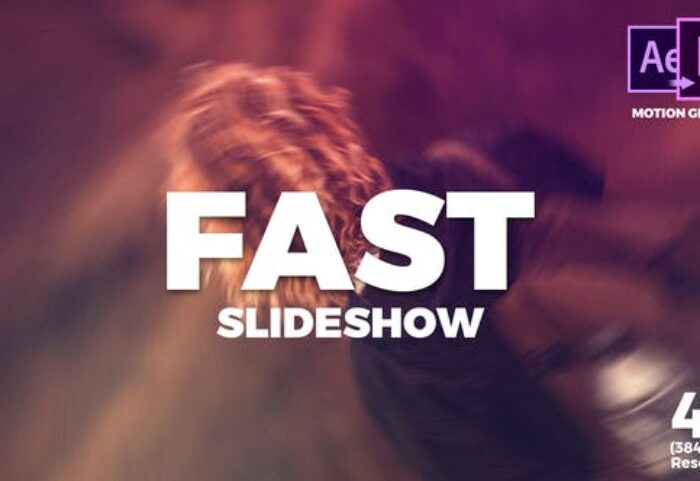 دانلود پروژه آماده پریمیر با موزیک تیتراژ و اسلایدشو Fast Slideshow