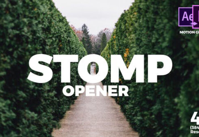 دانلود پروژه آماده پریمیر رزولوشن 4K با موزیک تیتراژ Stomp Opener