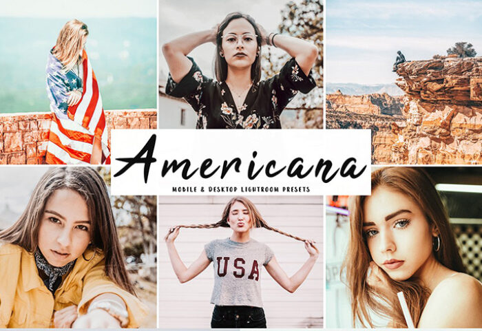 دانلود پریست لایت روم و Camera Raw و اکشن: Americana Pro Lightroom Presets