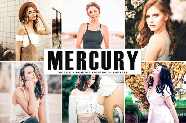 دانلود پریست لایت روم و Camera Raw و اکشن: Mercury Pro Lightroom Presets