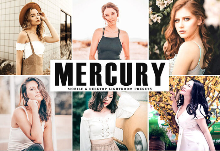 دانلود پریست لایت روم و Camera Raw و اکشن: Mercury Pro Lightroom Presets
