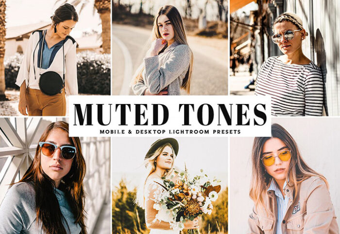 دانلود پریست لایت روم و Camera Raw و اکشن: Muted Tones Mobile Desktop Lightroom Presets