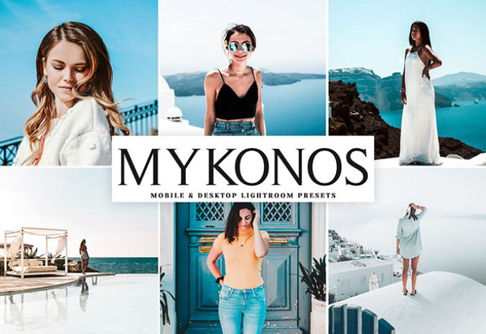 دانلود پریست لایت روم و Camera Raw و اکشن: Mykonos Mobile Desktop Lightroom Presets