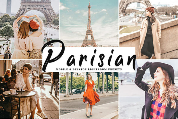 دانلود پریست لایت روم و Camera Raw و اکشن: Parisian Lightroom Presets Pack