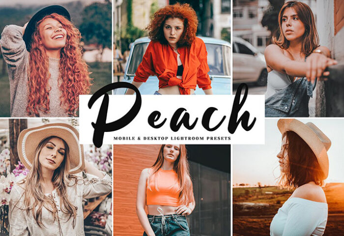 دانلود پریست لایت روم و Camera Raw و اکشن: Peach Mobile Desktop Lightroom Presets