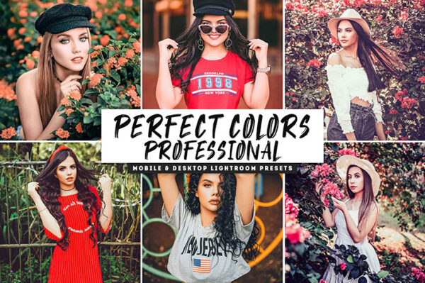 دانلود پریست لایت روم و Camera Raw و اکشن: Perfect Colors Mobile Desktop Lightroom Presets