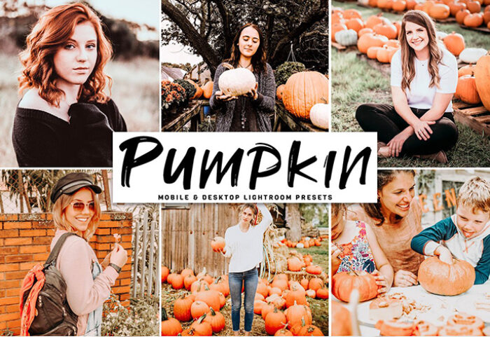 دانلود پریست لایت روم و Camera Raw و اکشن: Pumpkin Lightroom Presets Pack