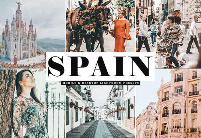 دانلود پریست لایت روم و Camera Raw و اکشن: Spain Mobile Desktop Lightroom Presets