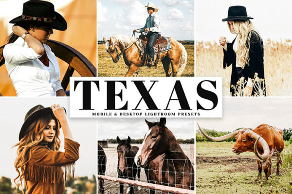 دانلود پریست لایت روم و Camera Raw و اکشن: Texas Mobile Desktop Lightroom Presets