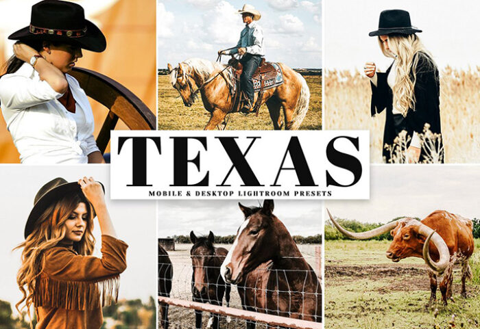 دانلود پریست لایت روم و Camera Raw و اکشن: Texas Mobile Desktop Lightroom Presets