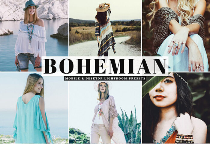 دانلود پریست لایتروم و Camera Raw و اکشن Bohemian Pro Lightroom Presets