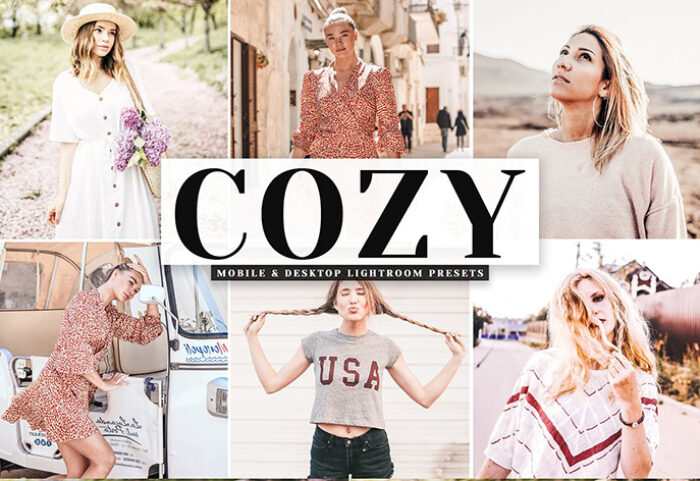 دانلود پریست لایتروم و Camera Raw و اکشن: Cozy Pro Lightroom Presets