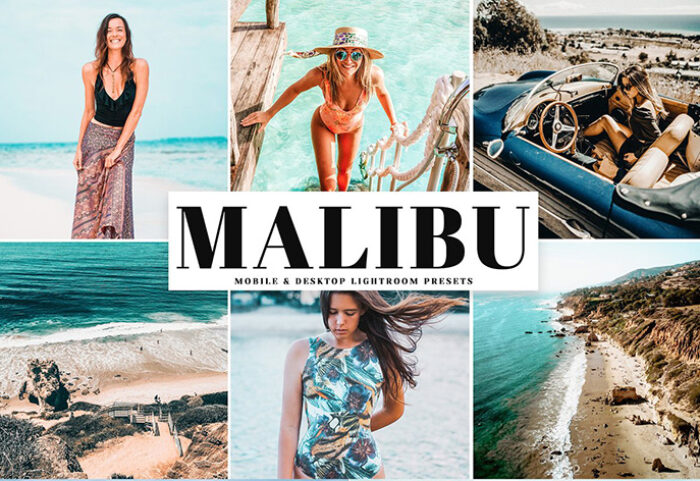 دانلود پریست لایتروم و Camera Raw و اکشن Malibu Lightroom Presets Pack