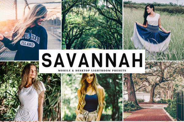 دانلود پریست لایتروم و Camera Raw و اکشن: Savannah Lightroom Presets Pack