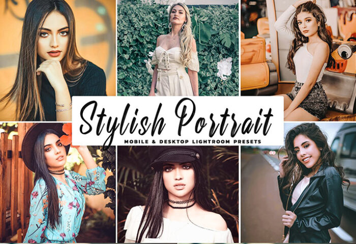 دانلود پریست لایتروم و Camera Raw و اکشن: Stylish Portrait Lightroom Presets