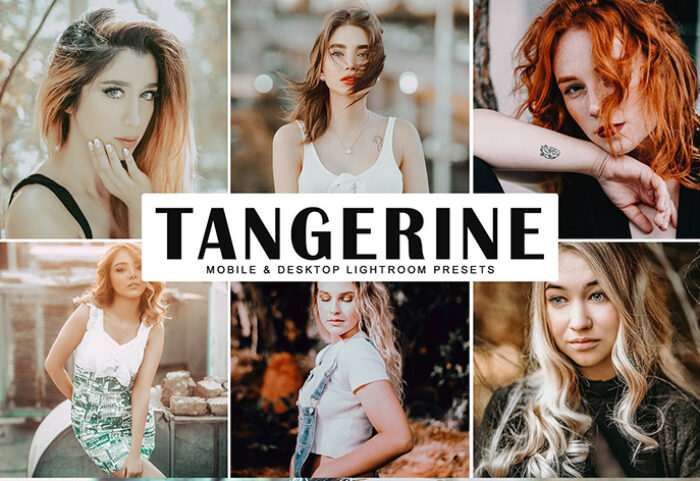 دانلود پریست لایتروم و Camera Raw و اکشن: Tangerine Lightroom Presets Pack