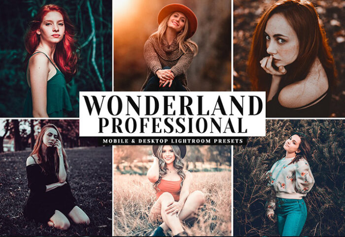 دانلود پریست لایتروم و Camera Raw و اکشن: Wonderland Pro Lightroom Presets