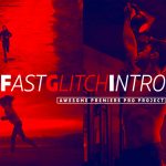 پروژه پریمیر تیتراژ با افکت گلیچ و نویز و پارازیت Fast Glitch Intro