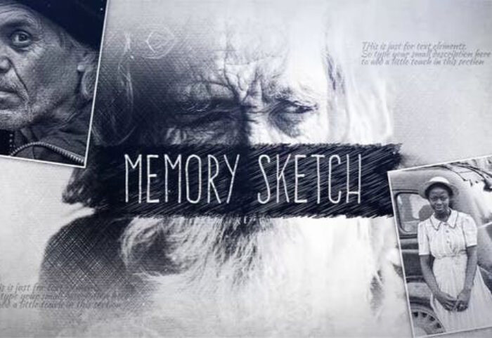 دانلود پروژه آماده افترافکت با موزیک اسلایدشو Memory Sketch