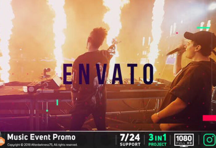 دانلود پروژه افترافکت با موزیک معرفی گروه موزیک Music Event Promo