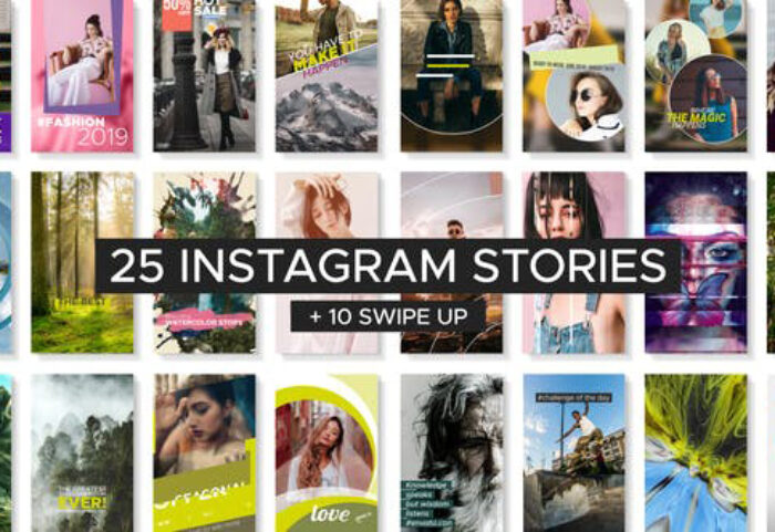 پروژه افترافکت استوری اینستاگرام با موزیک Instagram Story Templates