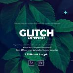 پروژه پریمیر با افکت نویز تیتراژ Glitch Media Opener Premiere Pro