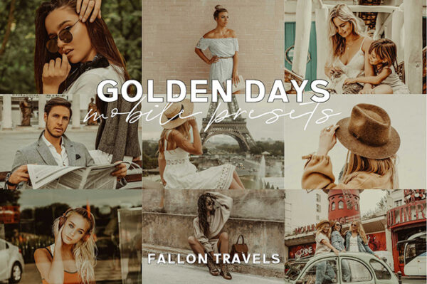 پریست لایت روم 5 عددی مخصوص موبایل : Golden Days Mobile Presets