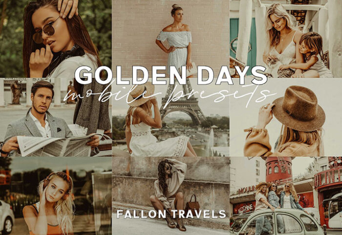 پریست لایت روم 5 عددی مخصوص موبایل : Golden Days Mobile Presets