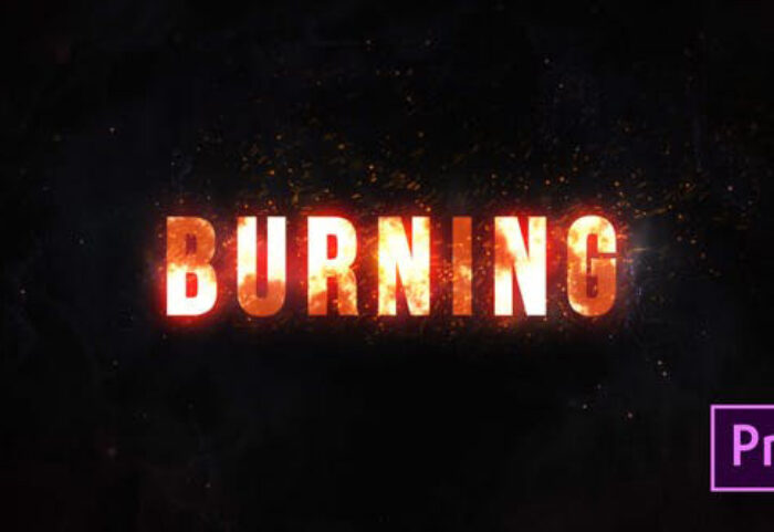 دانلود پروژه آماده پریمیر تایتل Burning Fire Title Premiere Pro