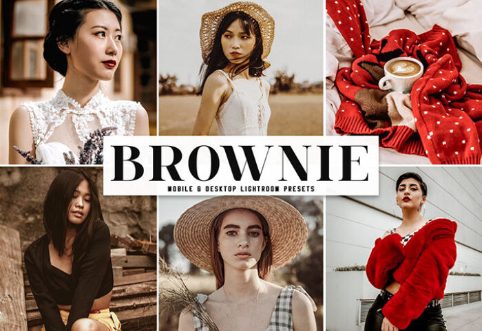 دانلود پریست لایت روم و Camera Raw و اکشن Brownie Mobile Desktop Lightroom Presets