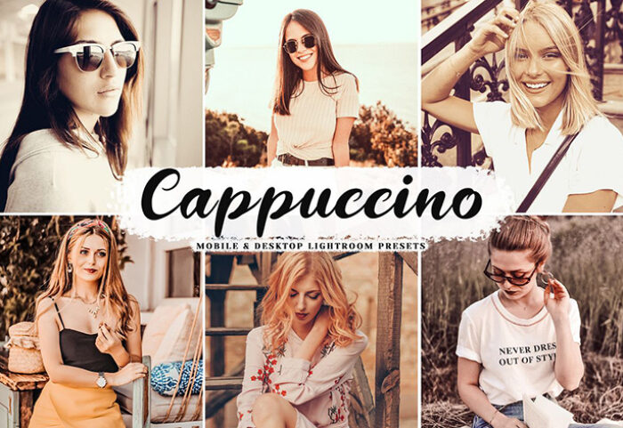 دانلود پریست لایت روم و Camera Raw و اکشن: Cappuccino Mobile Desktop Lightroom Presets