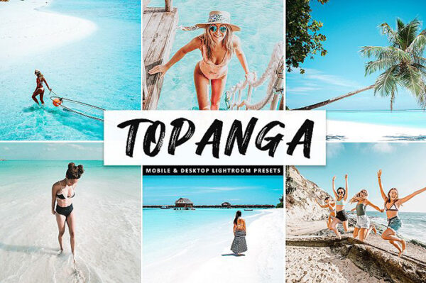 دانلود پریست لایت روم و Camera Raw و اکشن: Topanga Mobile Desktop Lightroom Presets