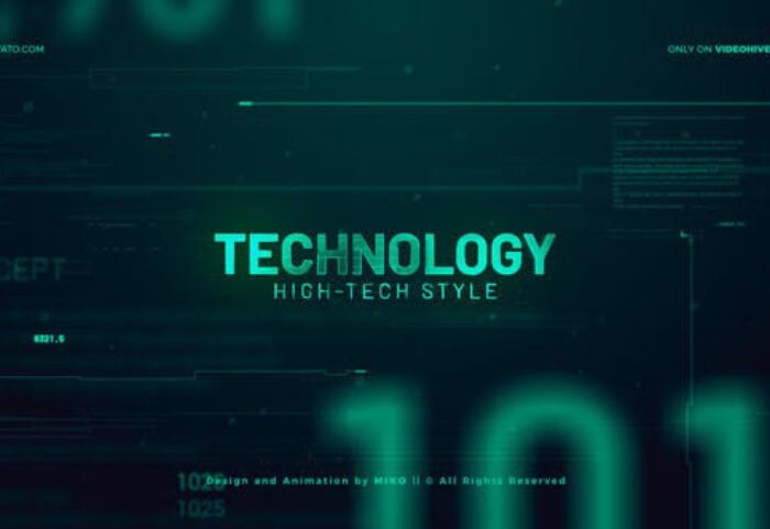 پروژه افترافکت با موزیک اسلایدشو تکنولوژی High Technology Promo Slideshow