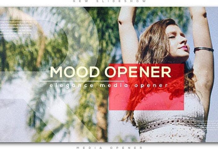 پروژه افترافکت با موزیک اسلایدشو حرفه ای Mood Media Opener Slideshow