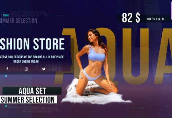 پروژه افترافکت با موزیک تبلیغات فروشگاهی Fashion Store