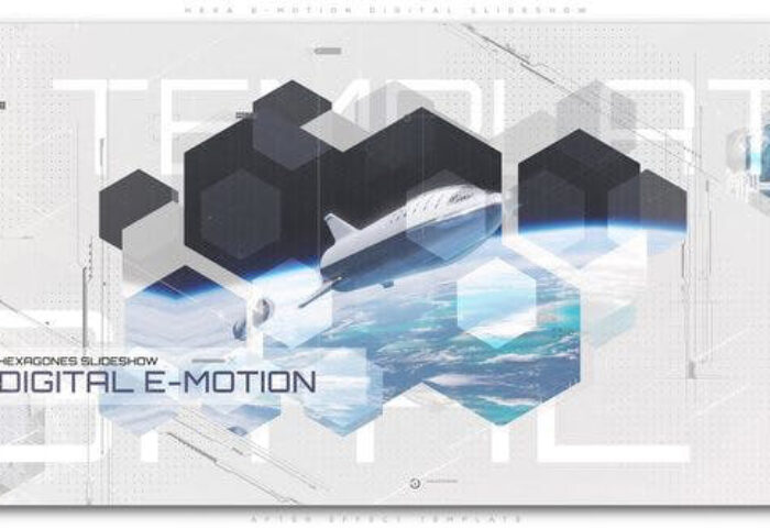 پروژه افترافکت حرفه ای با موزیک معرفی شرکت Hexa E Motion Digital