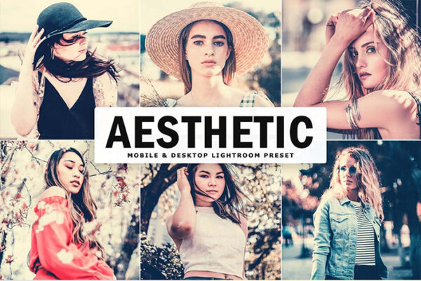 پریست لایت روم دسکتاپ و موبایل Aesthetic Mobile Desktop Lightroom Presets