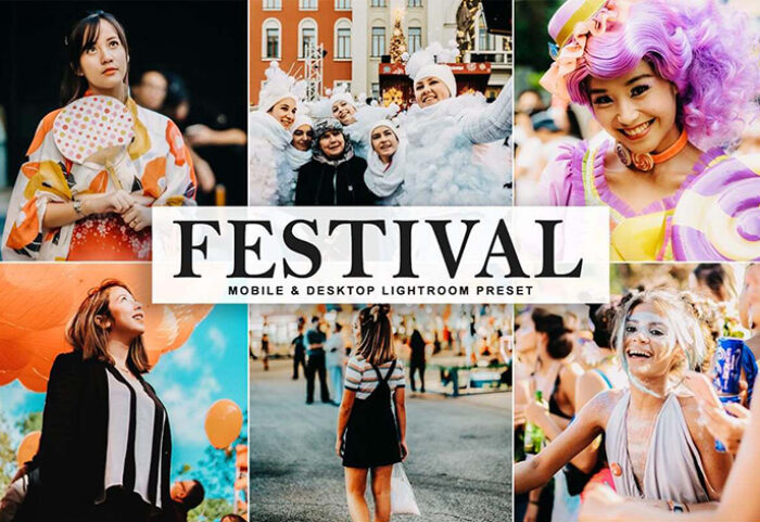 پریست لایت روم دسکتاپ و موبایل Festival Mobile Desktop Lightroom Presets
