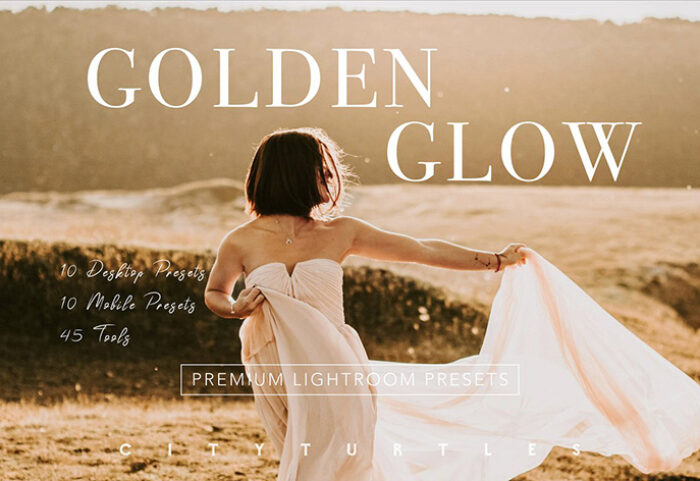 پریست لایت روم دسکتاپ و موبایل : Warm GOLDEN GLOW Lightroom Presets