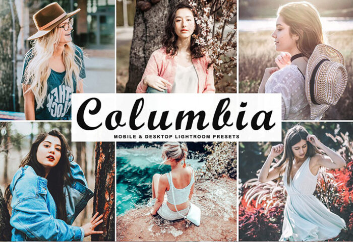 پریست لایت روم دسکتاپ و موبایل و کمرا راو Columbia Lightroom Presets Pack