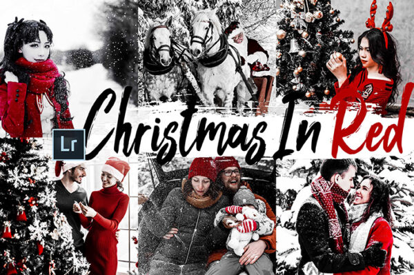 پریست لایت روم و کمرا راو Camera Raw و اکشن: Christmas in Red Lightroom Preset