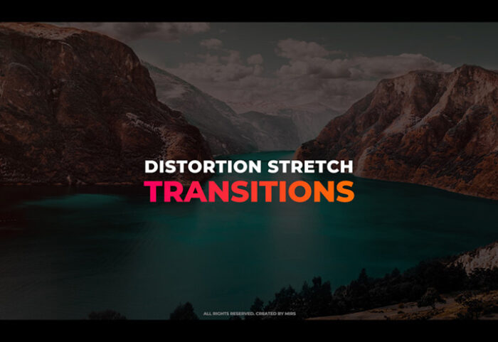 ترنزیشن پریمیر با افکت اعوجاج Distortion Stretch Transitions