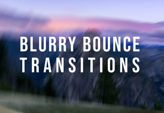 ترنزیشن پریمیر با افکت محو شدگی Blurry Bounce Transitions
