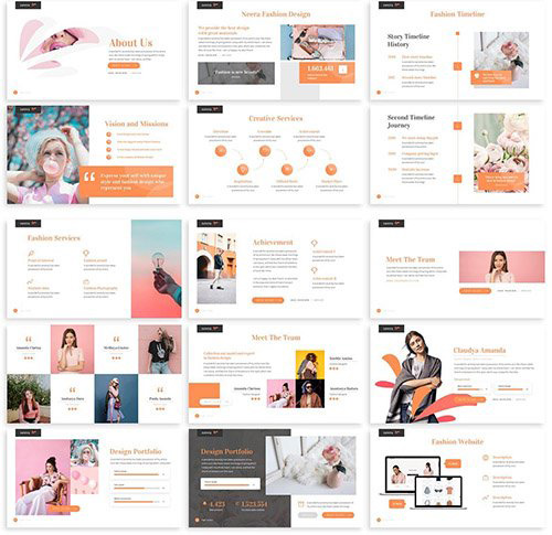 دانلود قالب آماده پاورپوینت تم فشن Neera Fashion Powerpoint Template دانلود قالب آماده پاورپوینت تم فشن Neera Fashion Powerpoint Template