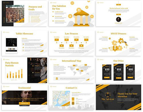 دانلود قالب آماده پاورپوینت تم تجارت Cullaca Forecast Powerpoint Template دانلود قالب آماده پاورپوینت تم وکالت The Advicor Law Powerpoint Template