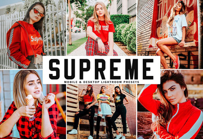 دانلود پریست لایت روم و Camera Raw و اکشن Supreme Mobile Desktop Lightroom Presets