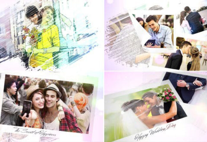 پروژه افترافکت با موزیک اسلایدشو عاشقانه Romantic Story