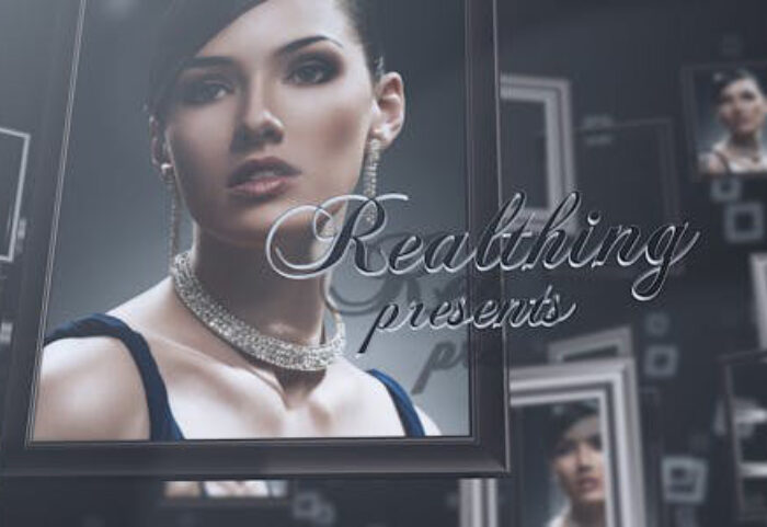 پروژه افترافکت با موزیک اسلایدشو قاب سه بعدی Portrait Slideshow