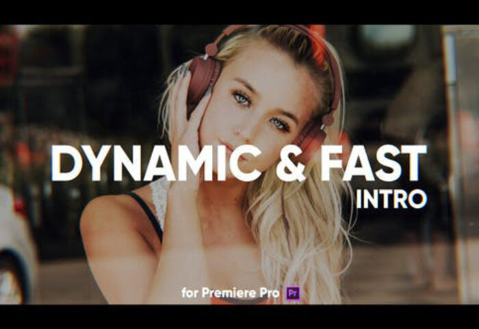 پروژه افترافکت با موزیک تیتراژ سینمایی Dynamic Fast Intro for Premiere Pro
