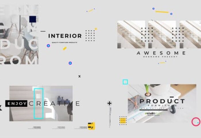 پروژه افترافکت با موزیک معرفی لوازم منزل Visual Furniture Product Promo
